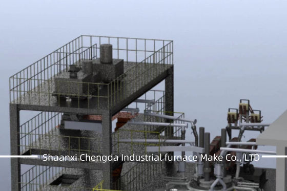 Peralatan tungku listrik untuk pengolahan katalis tiga arah