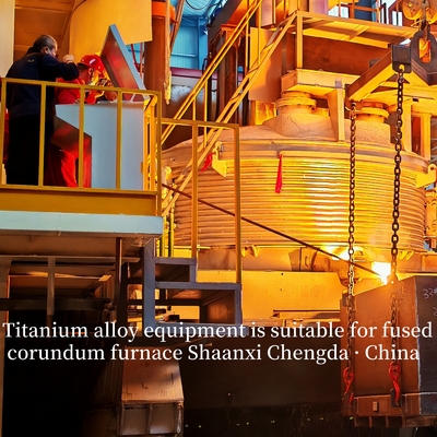 Peralatan paduan titanium cocok untuk tungku corundum cair