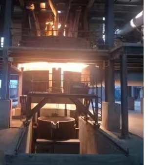 60T Ferro Alloy Metal Refining Furnace Untuk Produksi Ferrochrom