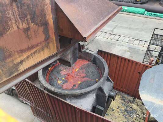 Tungku Pengkondisi Terak Leburan Panas Tanur Tinggi Jalur Wol Mineral
