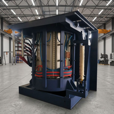10T Energy Saving Medium Frequency Induction Furnace untuk Ferrochrome Alloy Refining Line